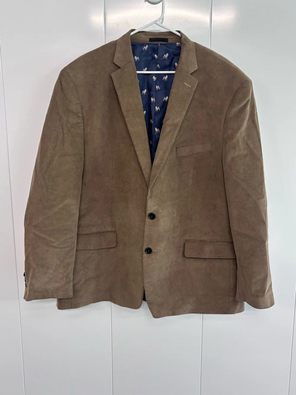 Lauren Ralph Lauren Corduroy Blazer Men's 50R Brown Suede Elbow Patches 50R